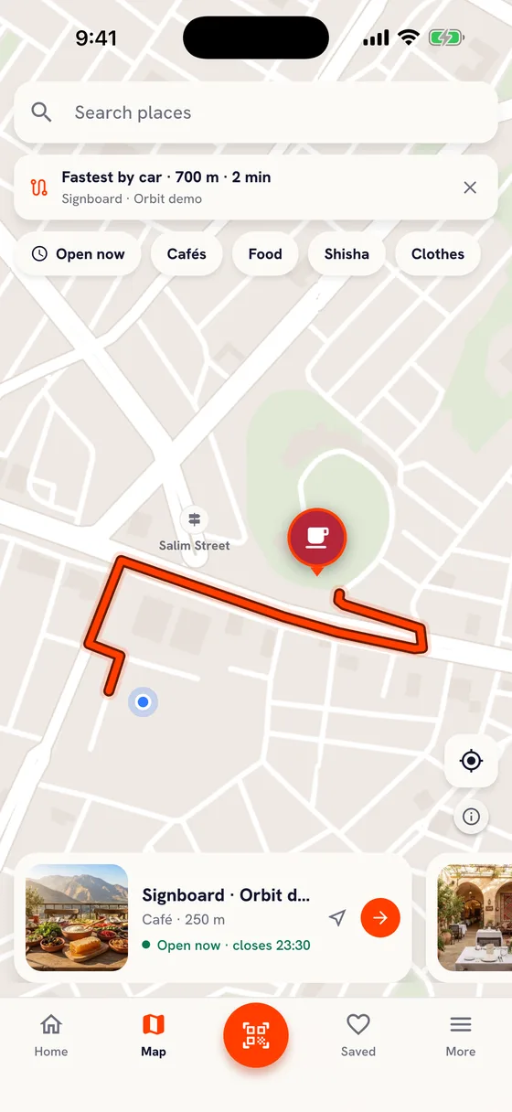 The way there
